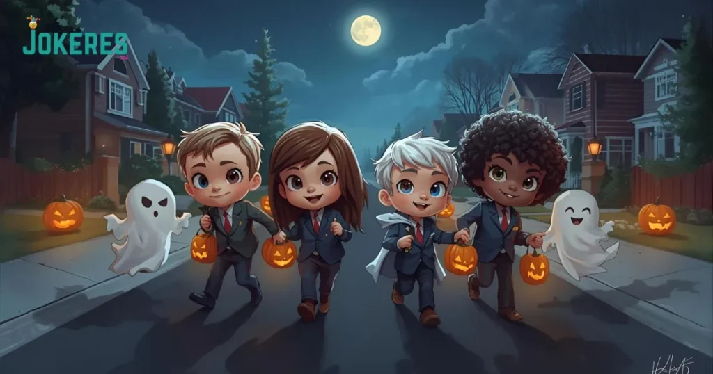 Cute Kids Halloween Accounting Puns
