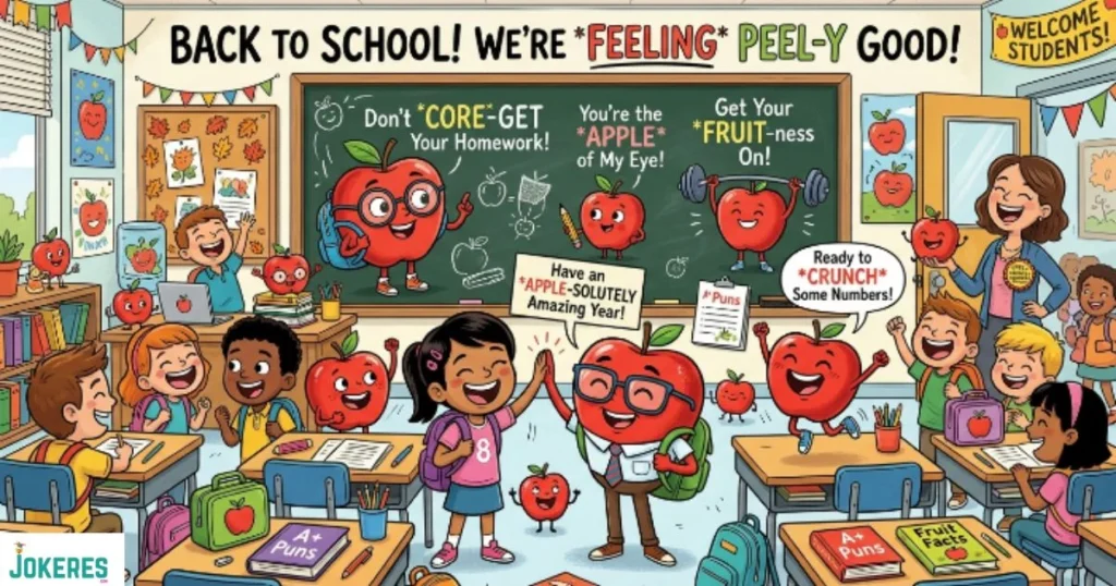 Back To School Apple Puns