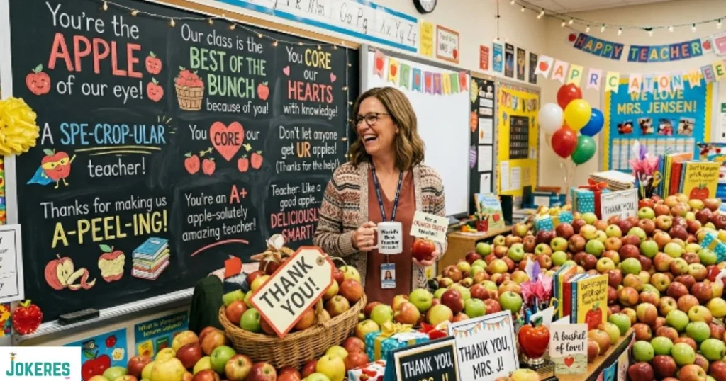 Teacher Appreciation Apple Puns