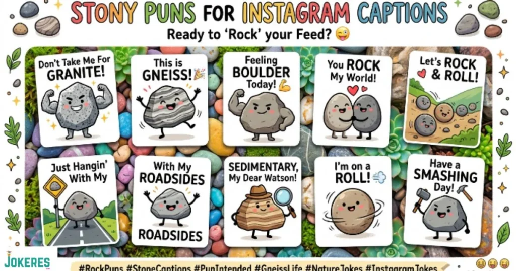 Stone Puns For Instagram Captions