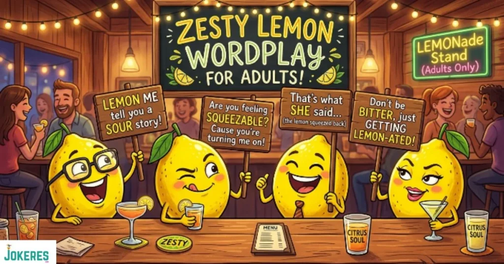 Zesty Lemon Wordplay For Adults
