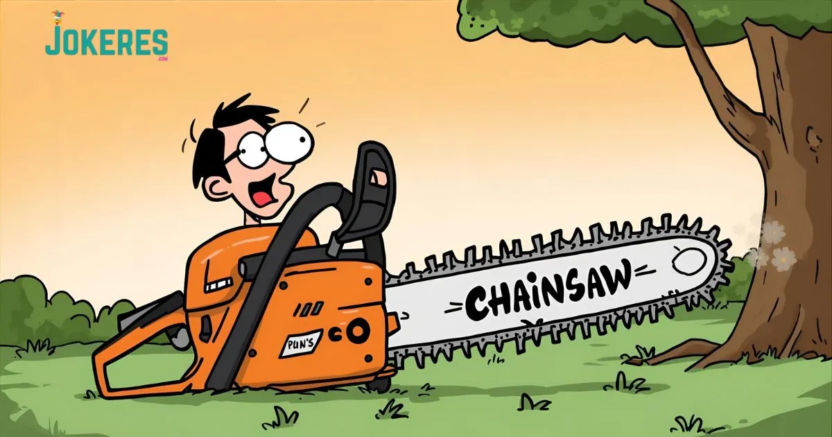 Chainsaws Invented Puns and Jokes