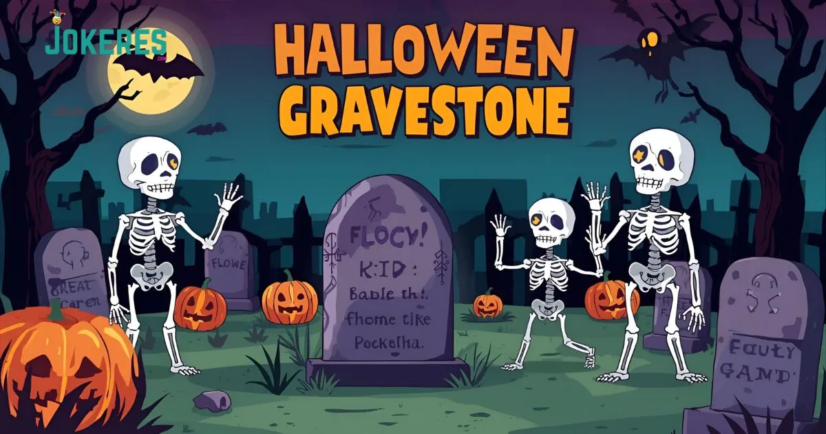 Halloween Gravestone Puns